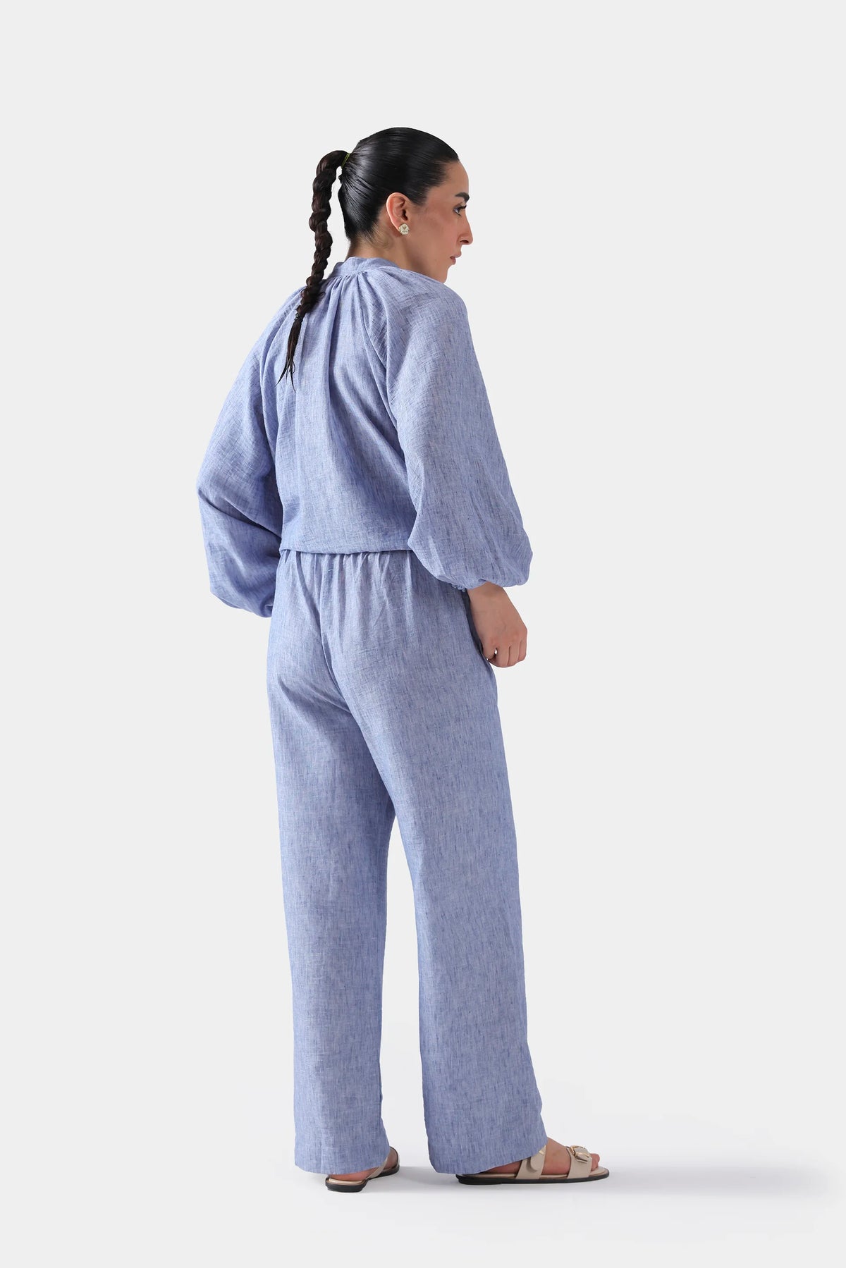 Textured Pleated Trousers - Cougar Clothing