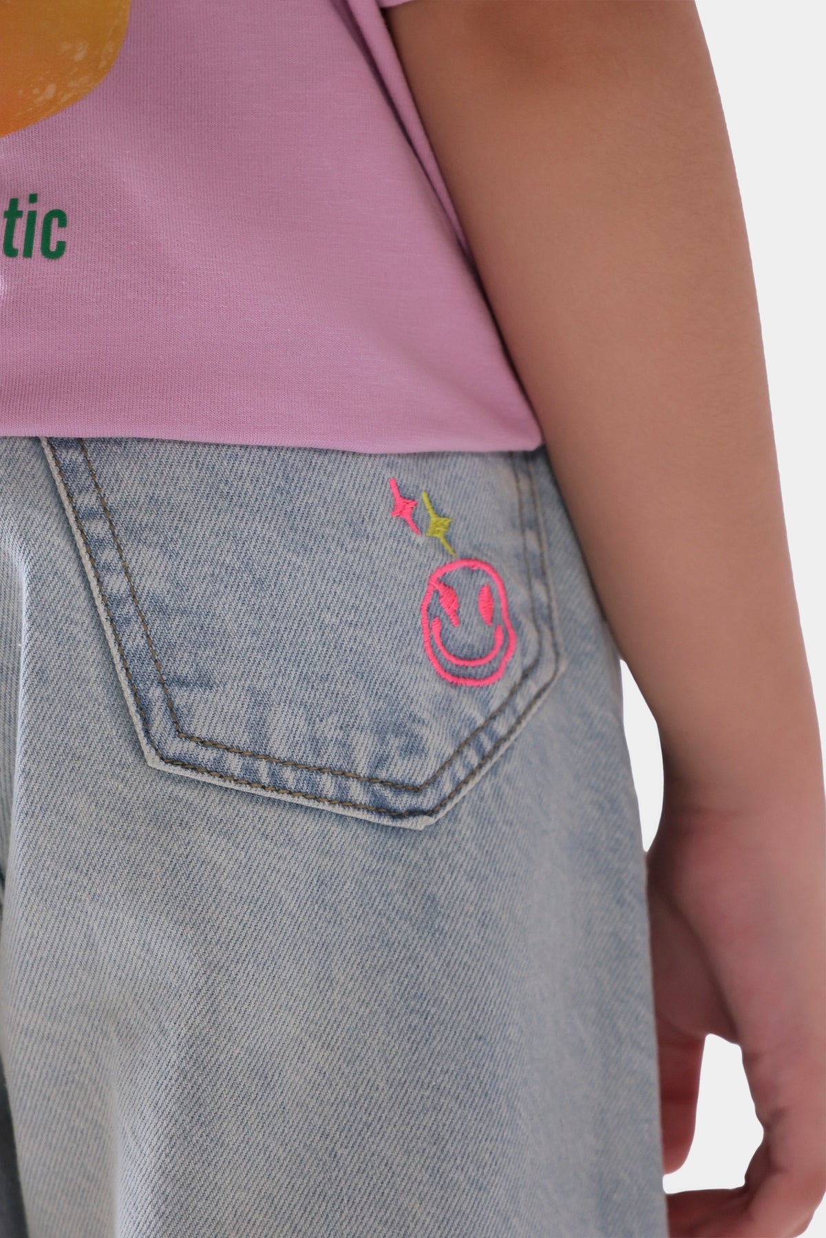 Wide Leg Embroidered Jeans - Cougar Clothing
