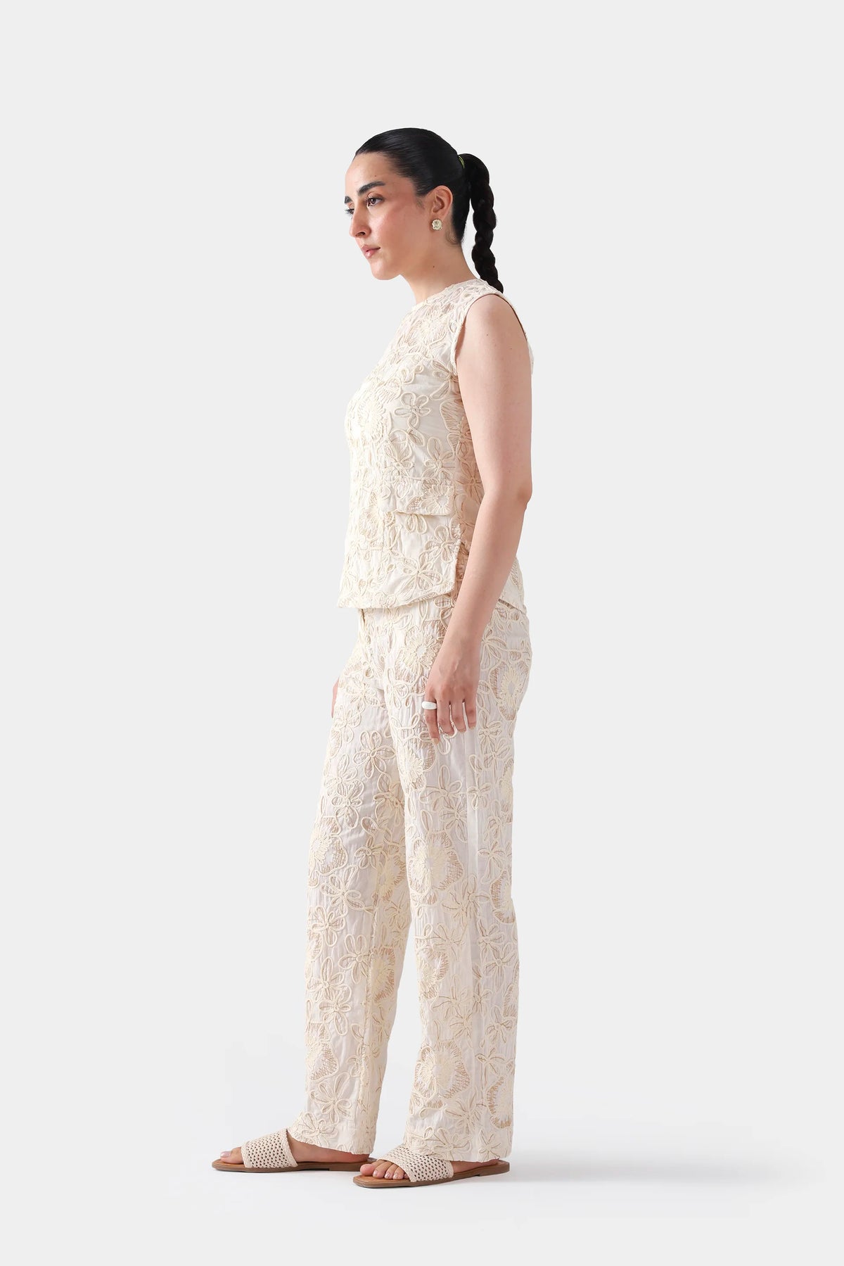 Embroidered Sleeveless Top - Cougar Clothing