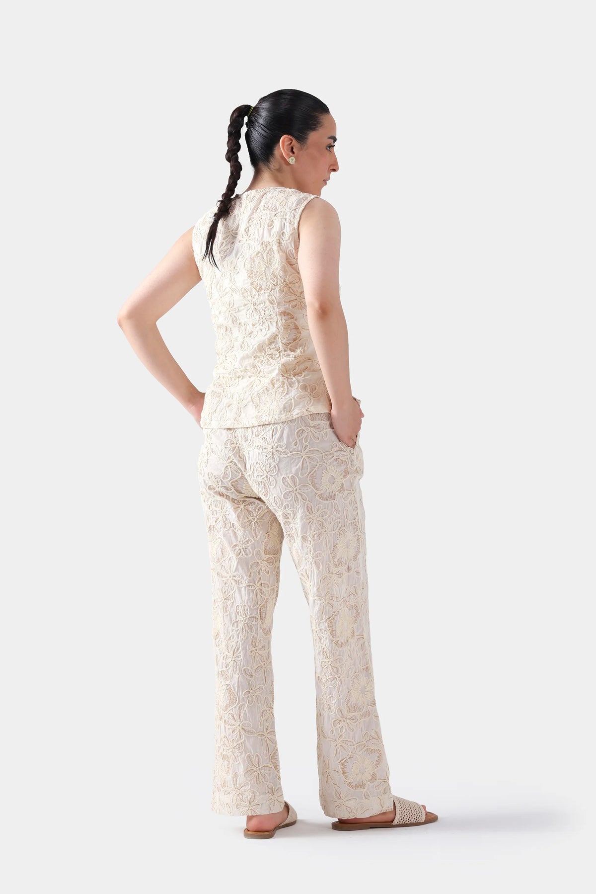 Embroidered Sleeveless Top - Cougar Clothing