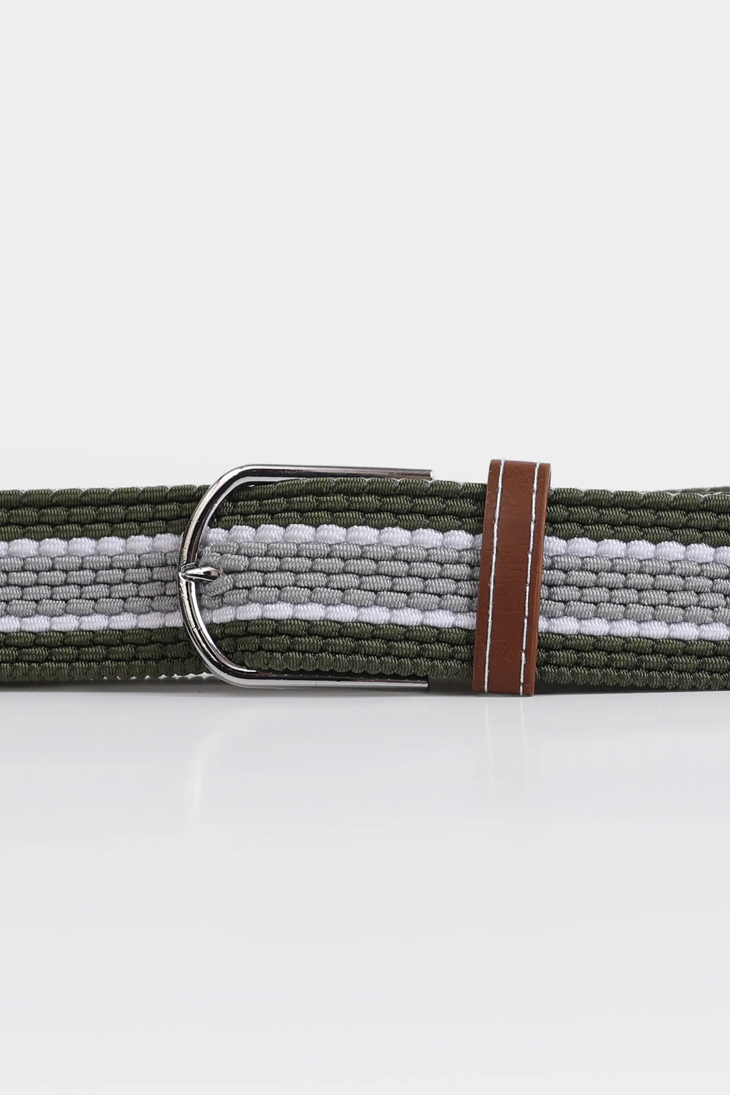 Textured Striped Canvas Belt - Cougar Clothing