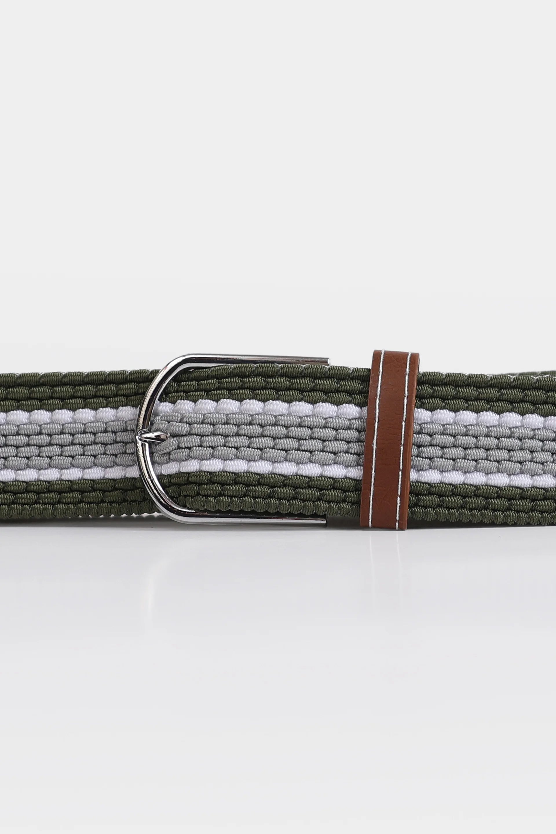 Textured Striped Canvas Belt - Cougar Clothing