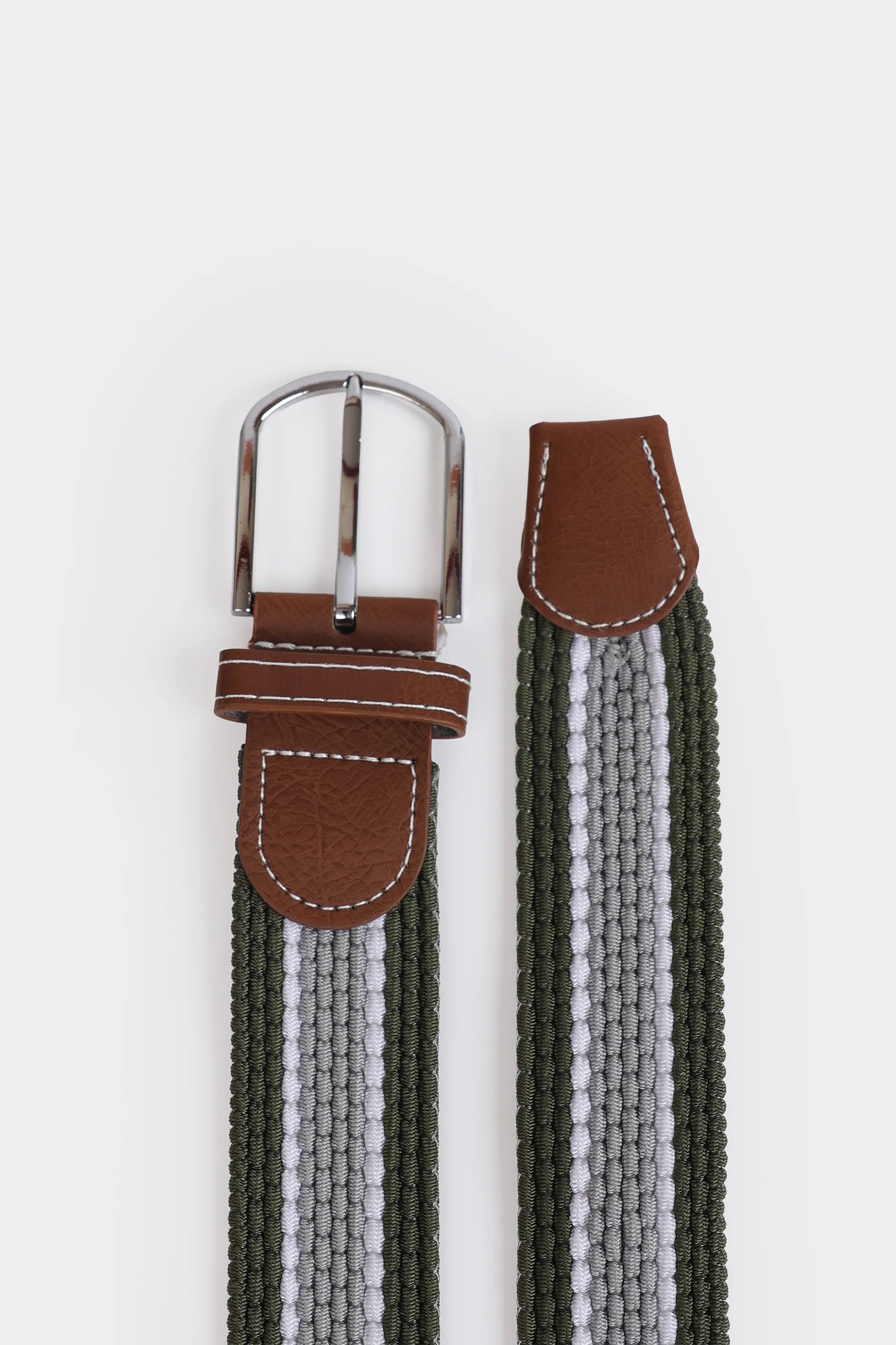 Textured Striped Canvas Belt - Cougar Clothing
