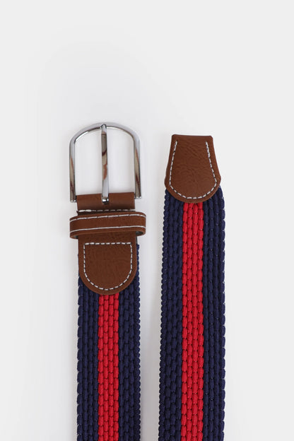 Textured Striped Canvas Belt - Cougar Clothing