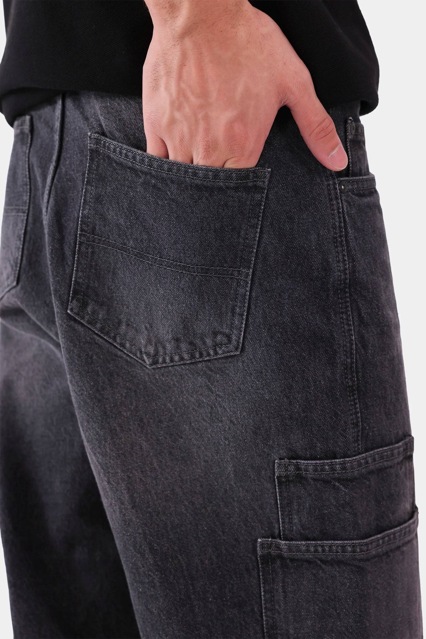 Carrot Fit Cargo Jeans - Cougar Clothing