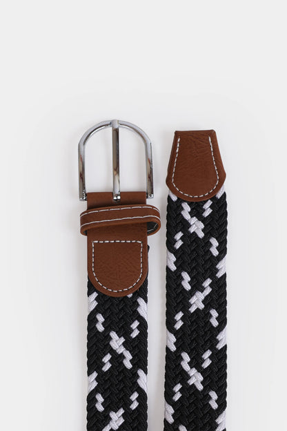 Geometric Pattern Elastic Belt - Cougar Clothing