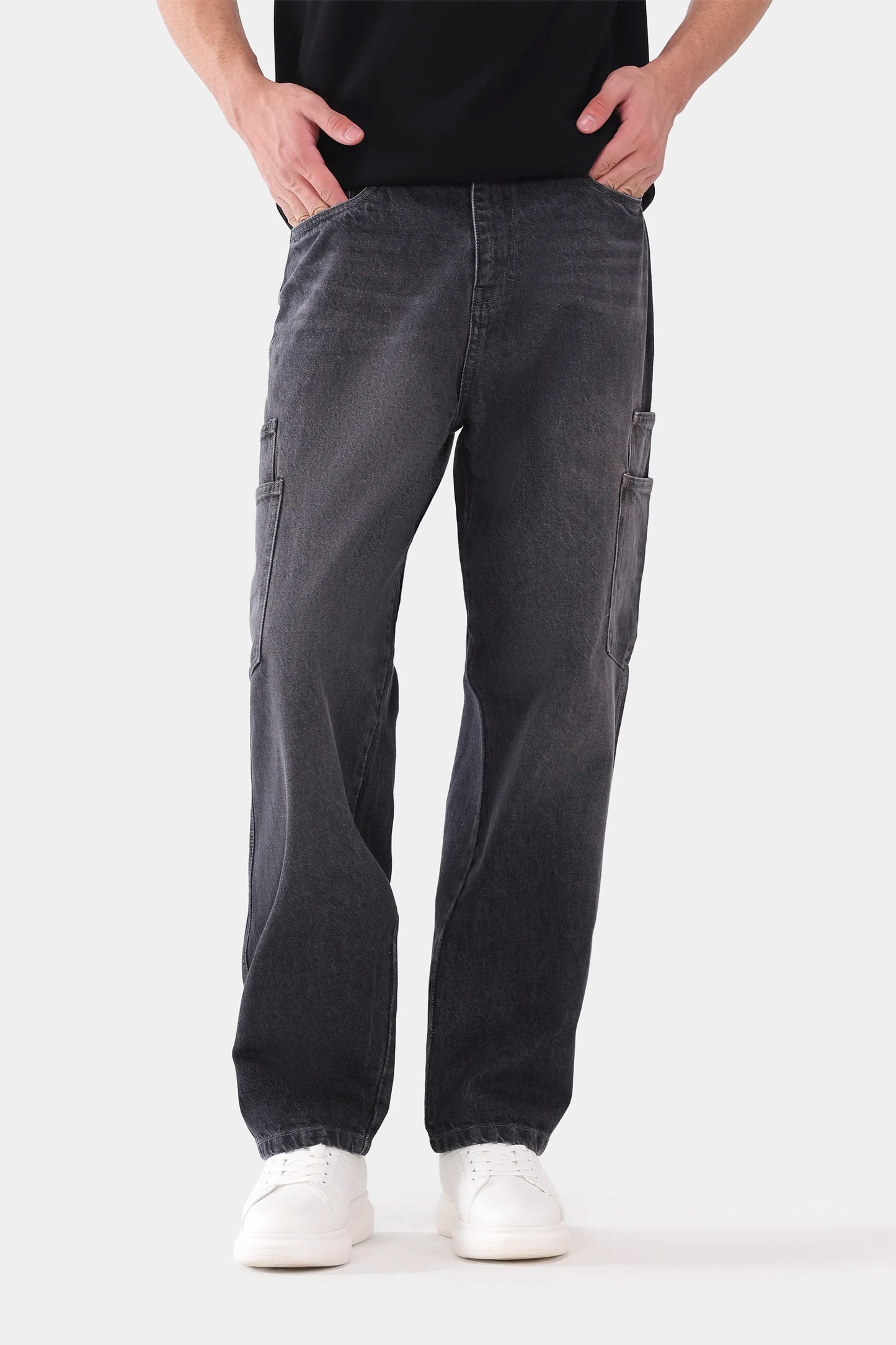 Carrot Fit Cargo Jeans - Cougar Clothing