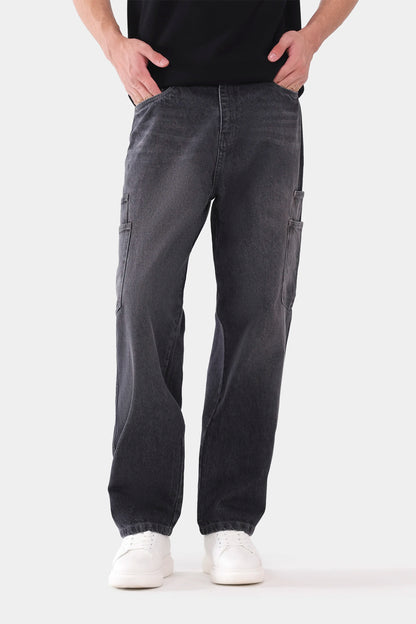 Carrot Fit Cargo Jeans - Cougar Clothing