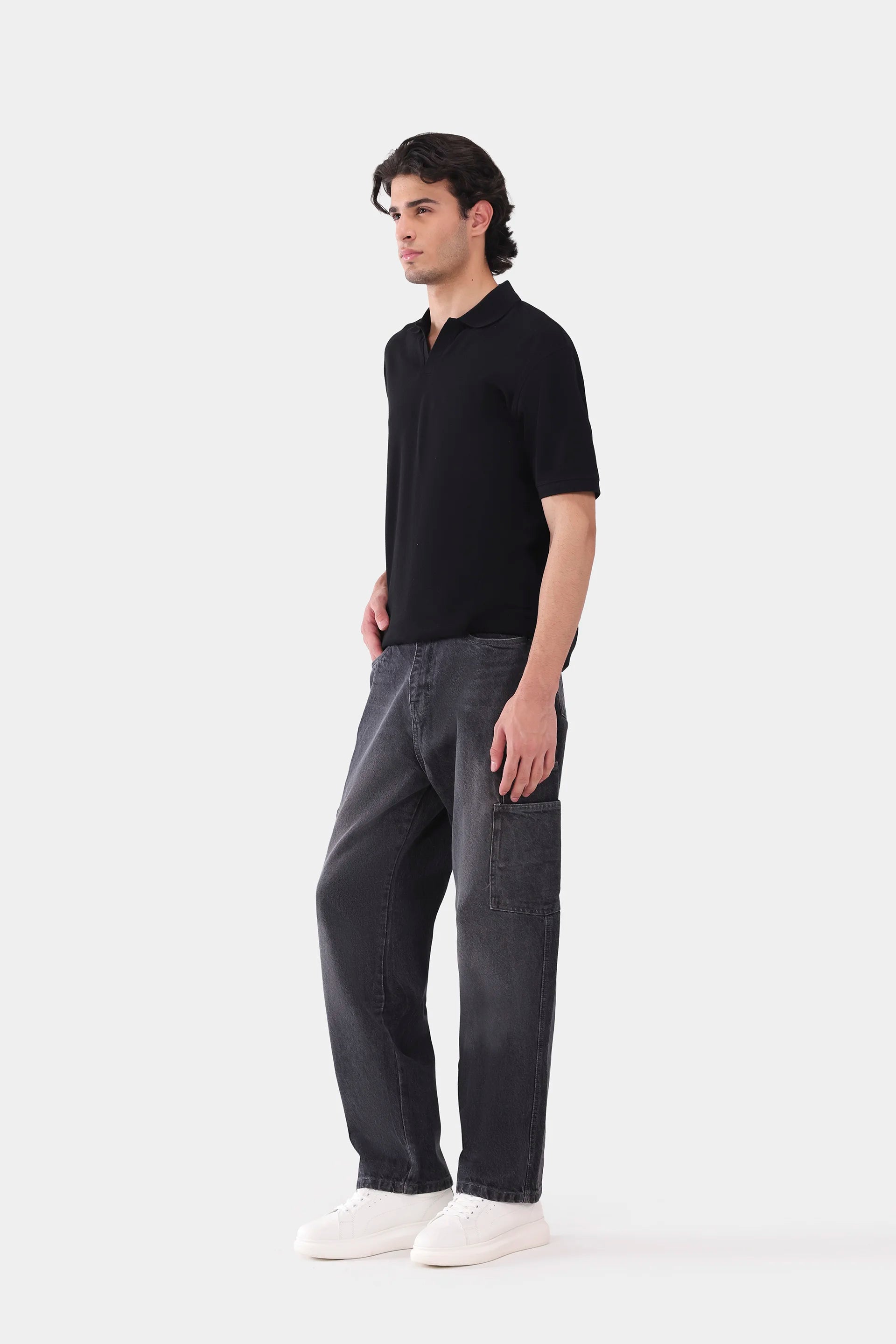 Carrot Fit Cargo Jeans - Cougar Clothing