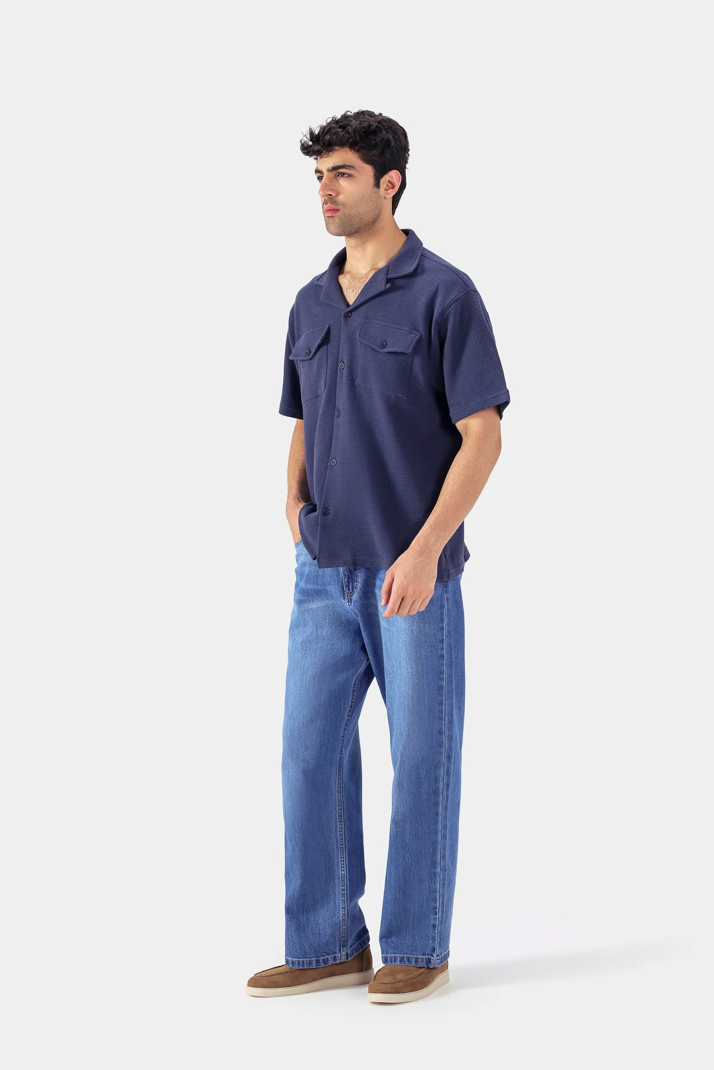 Pleated Jersey Shirt - Cougar Clothing