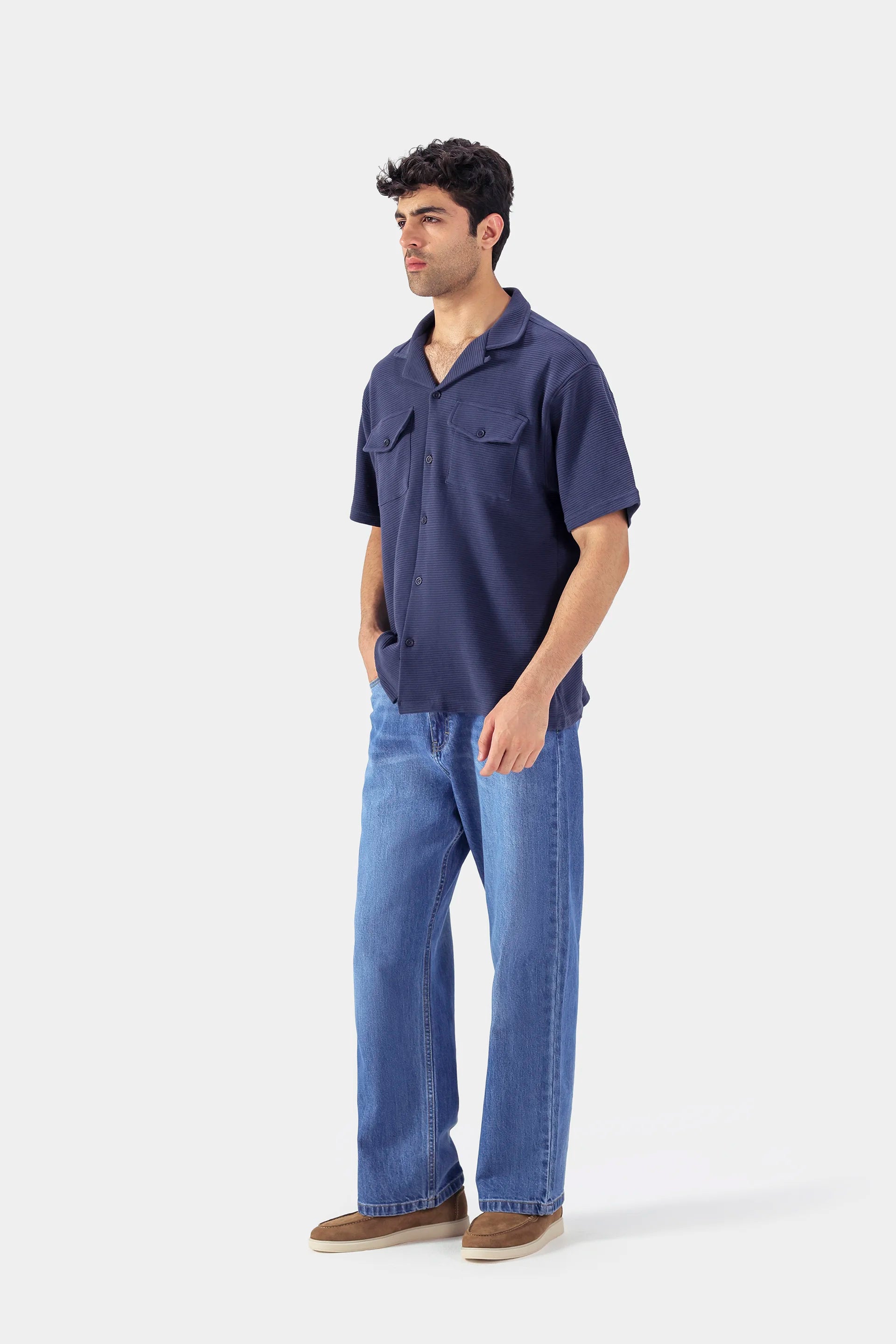 Pleated Jersey Shirt - Cougar Clothing