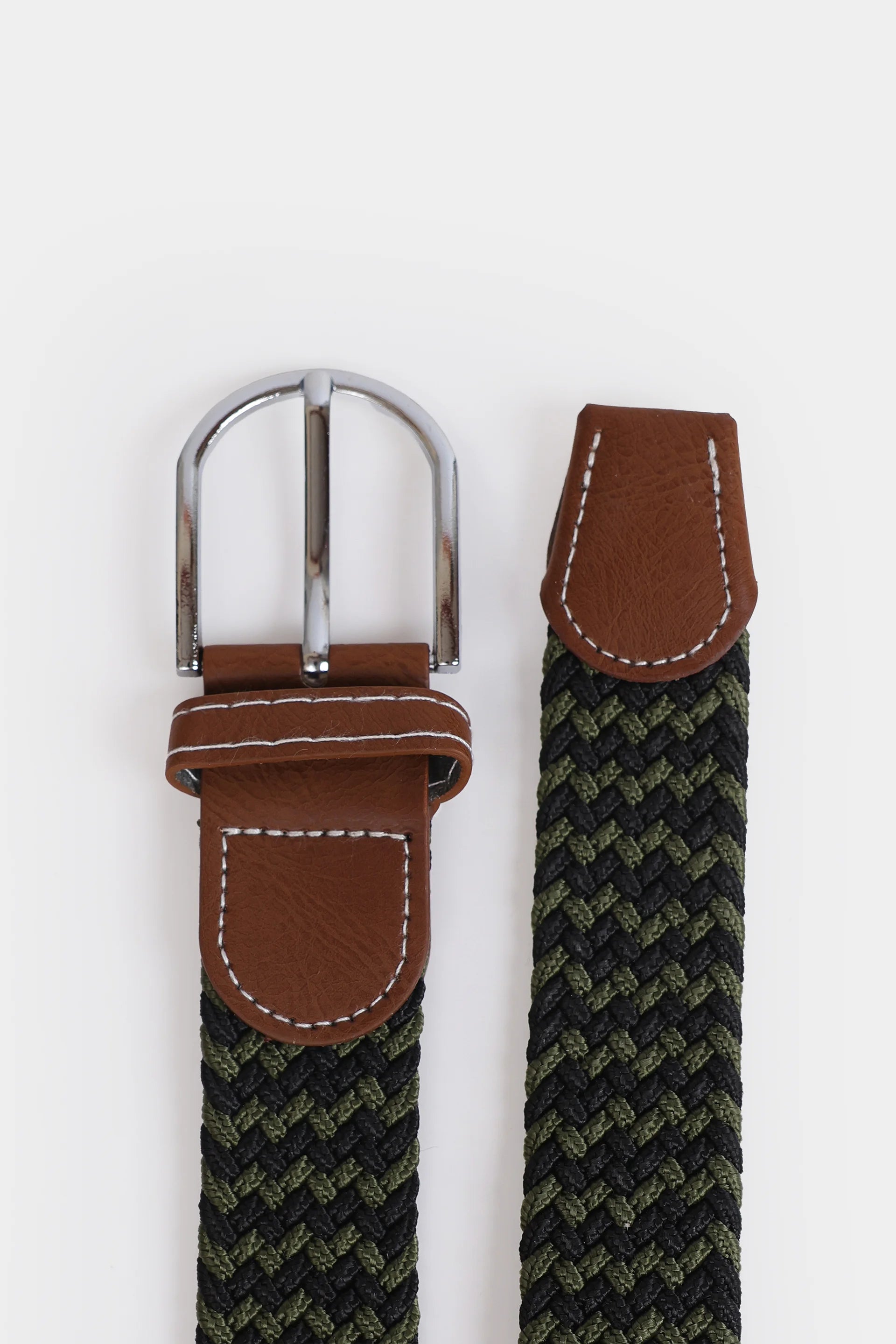 Two-Tone Braided Belt - Cougar Clothing