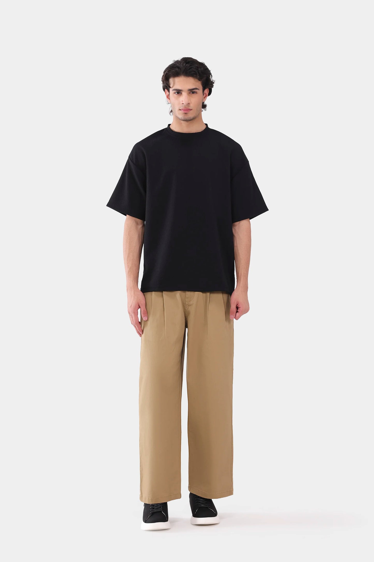 Oversized Seersucker T-Shirt - Cougar Clothing