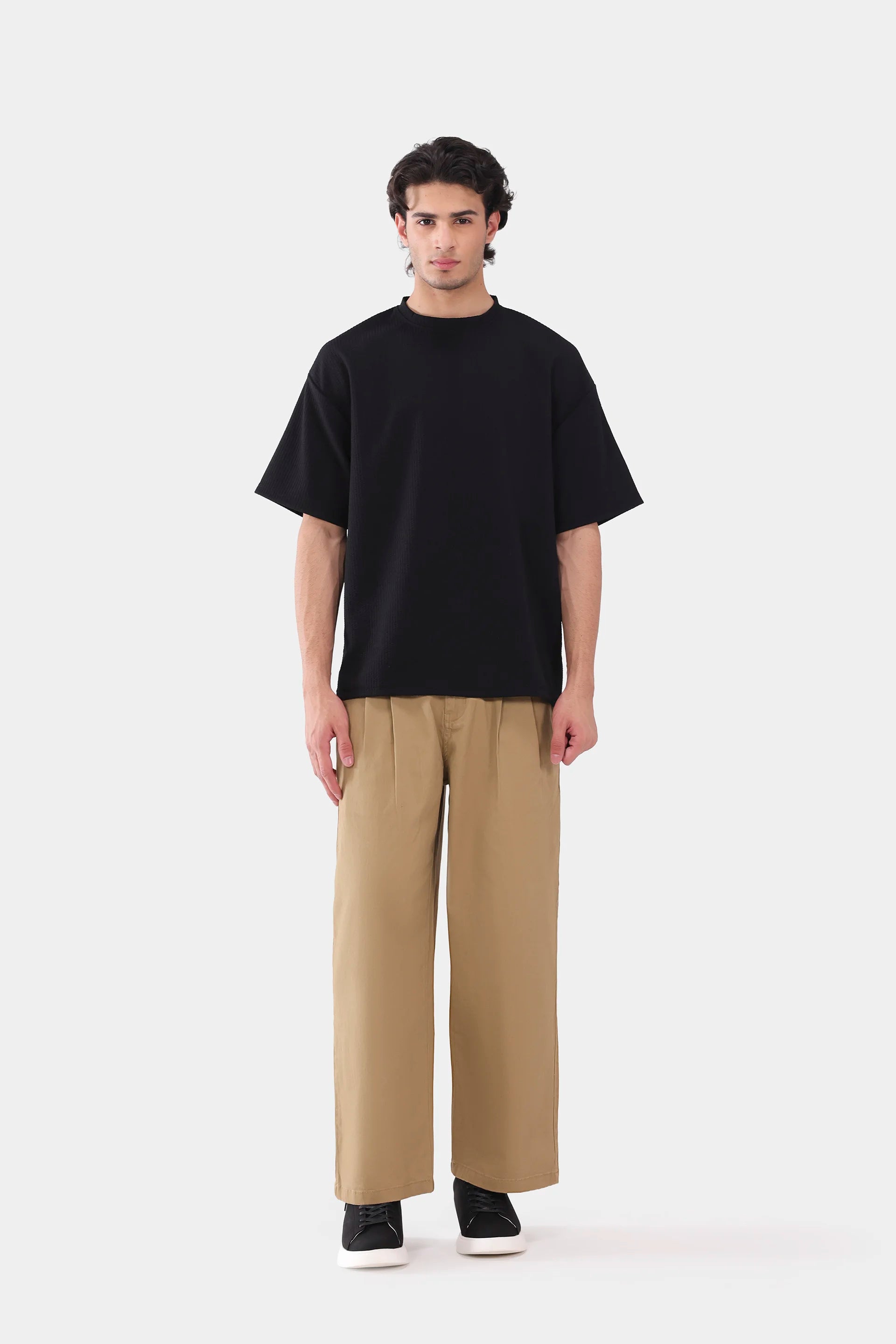 Oversized Seersucker T-Shirt - Cougar Clothing