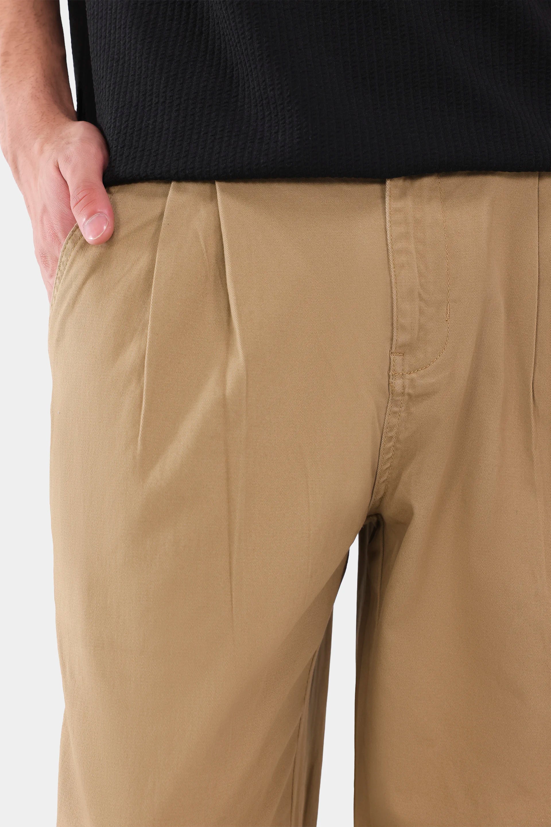 Wide Leg Pleated Trousers - Cougar Clothing