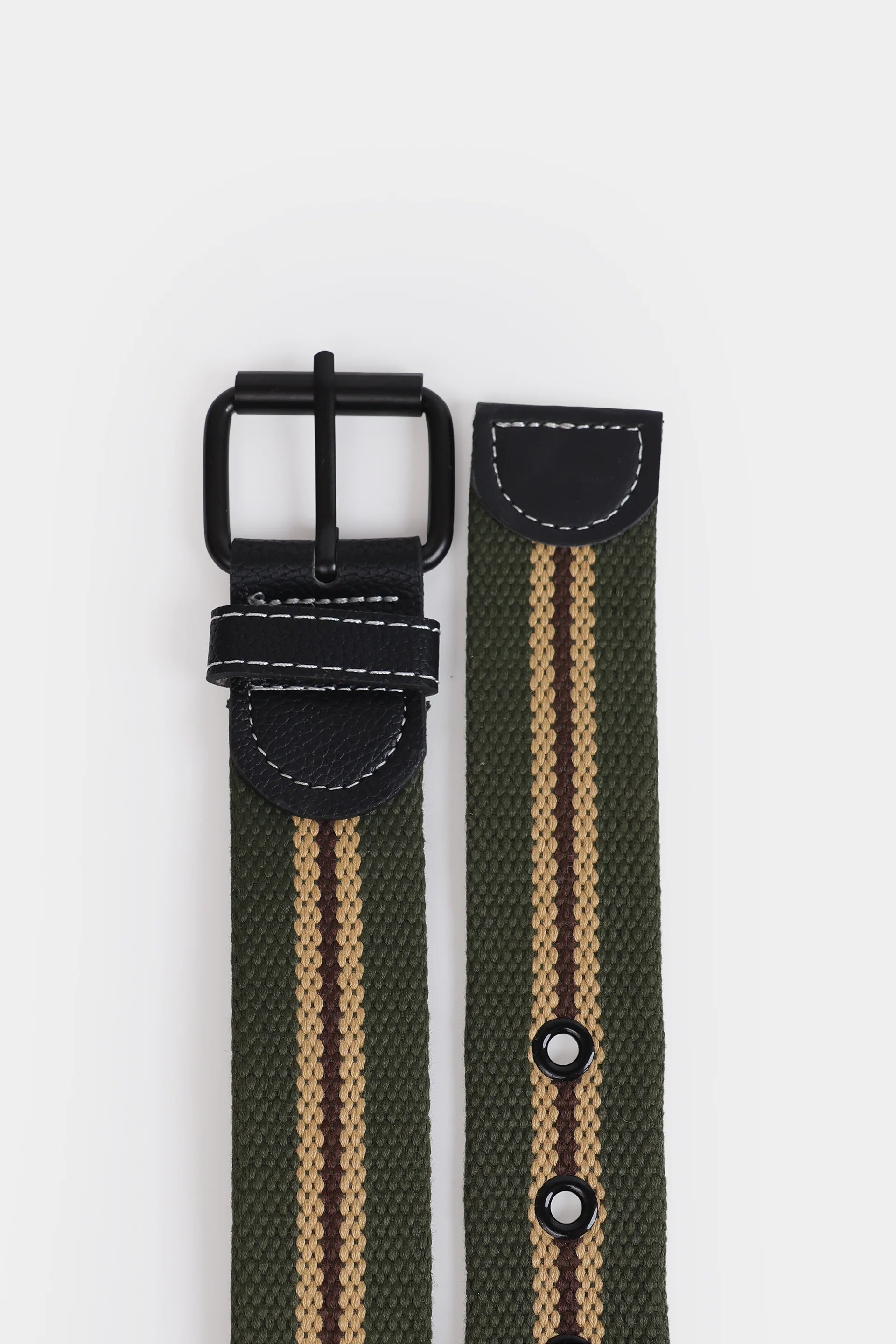Double Striped Webbing Belt - Cougar Clothing