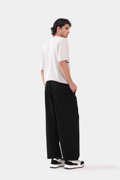 Wide Leg Pleated Trousers - Cougar Clothing
