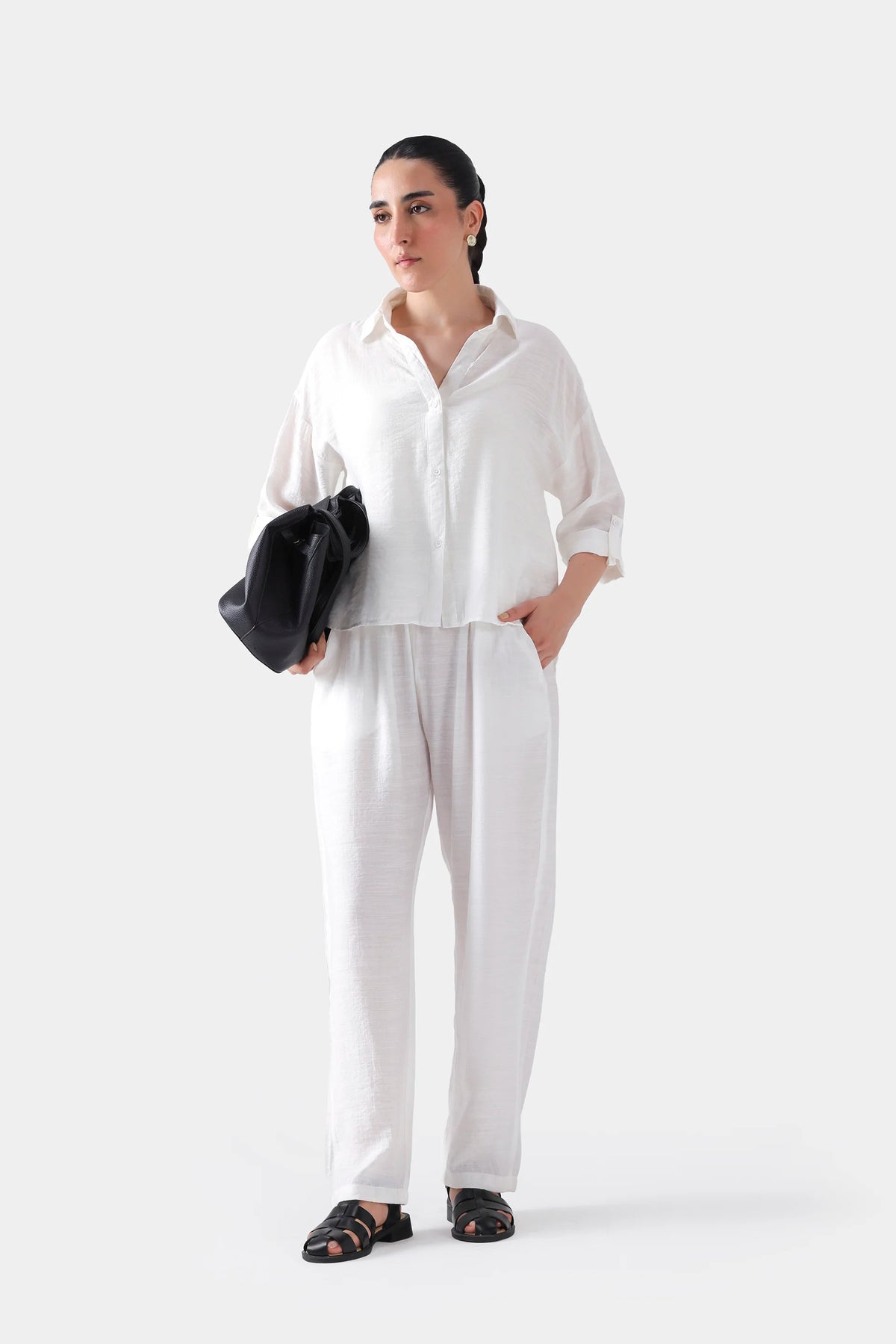 Self Textured Trousers - Cougar Clothing
