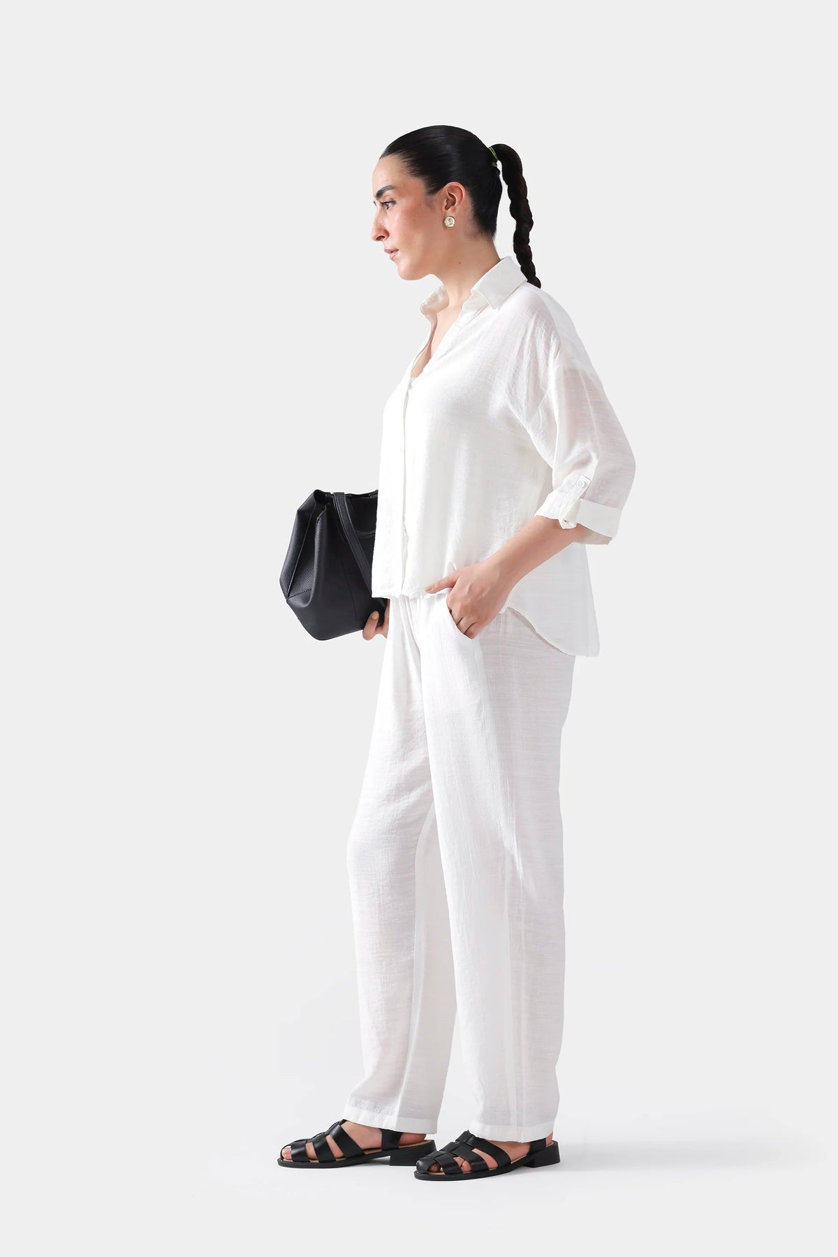 Self Textured Trousers - Cougar Clothing