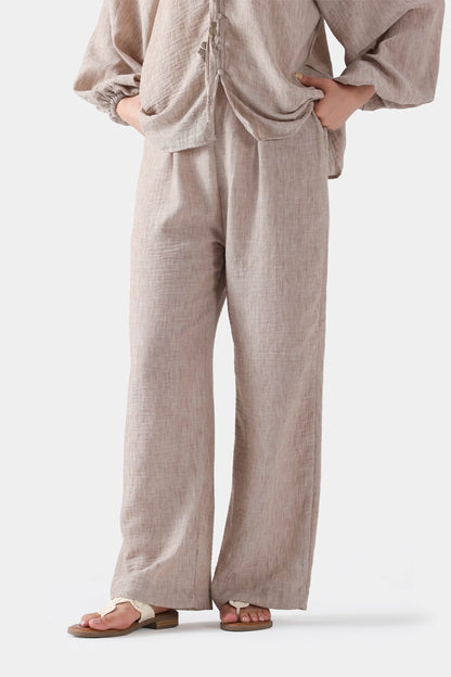 Textured Pleated Trousers - Cougar Clothing