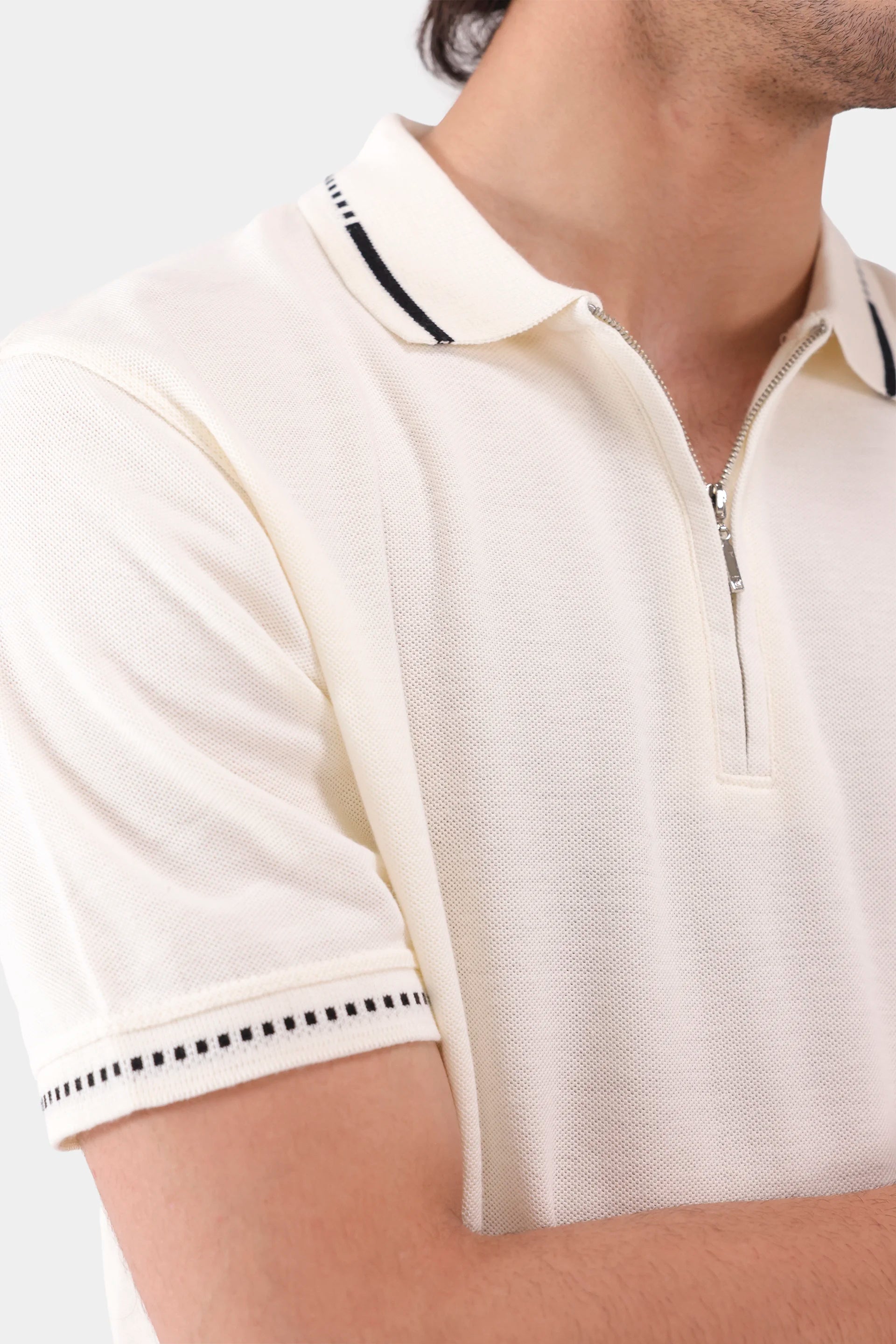 Quarter Zip Polo - Cougar Clothing
