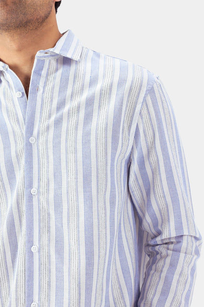 Jacquard Striped Shirt - Cougar Clothing