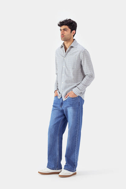 Textured Check Shirt - Cougar Clothing