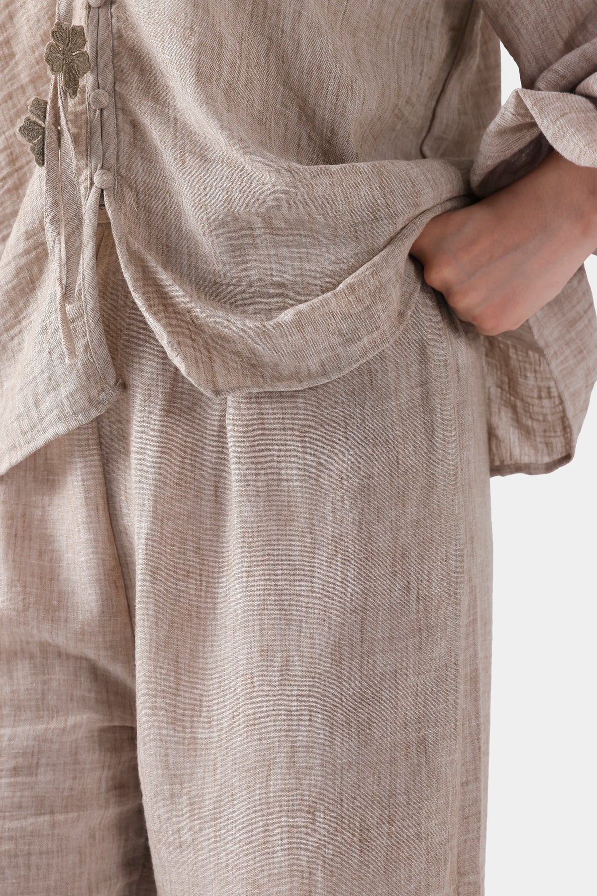 Textured Pleated Trousers - Cougar Clothing