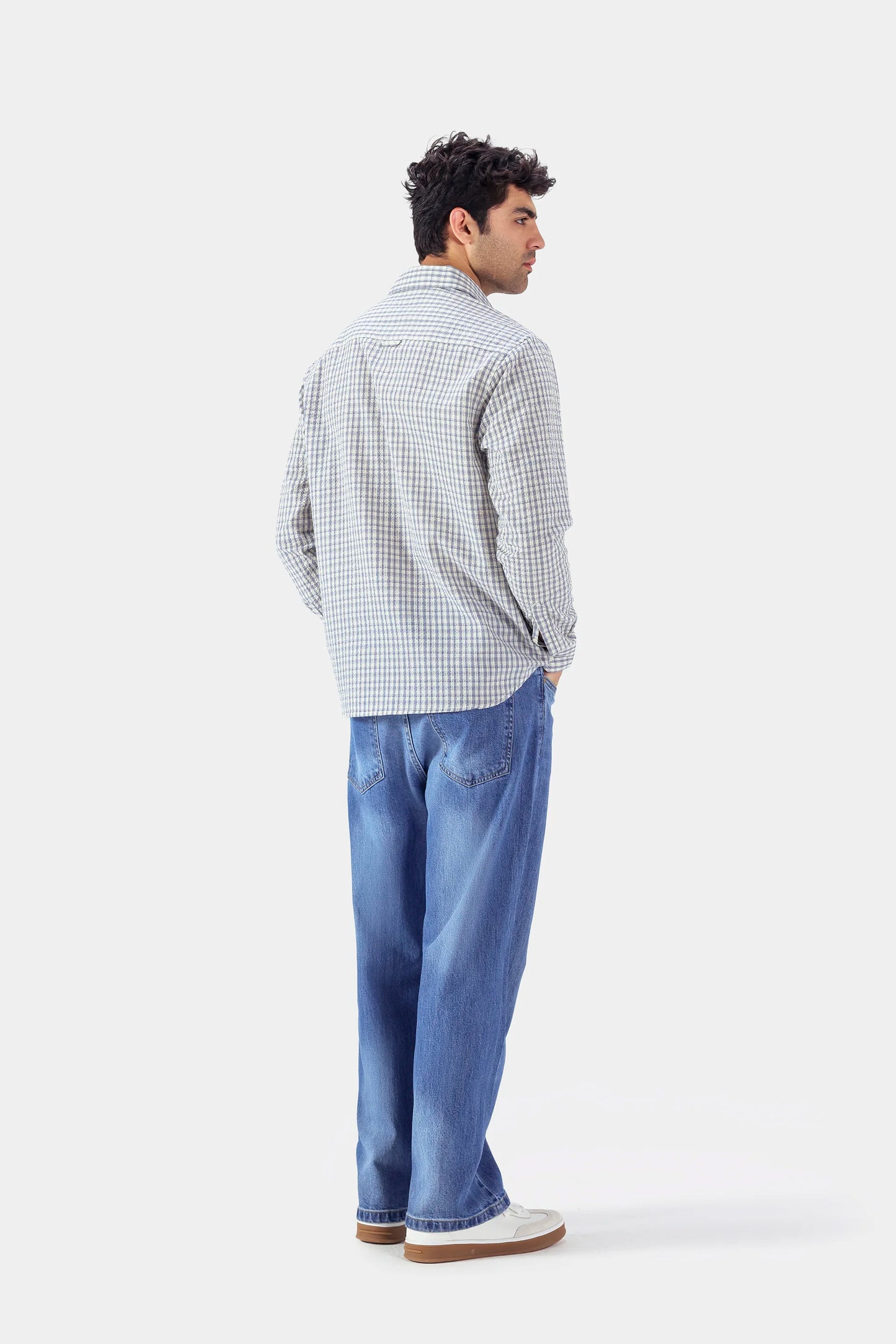 Textured Check Shirt - Cougar Clothing