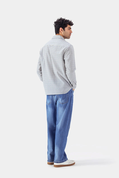 Textured Check Shirt - Cougar Clothing
