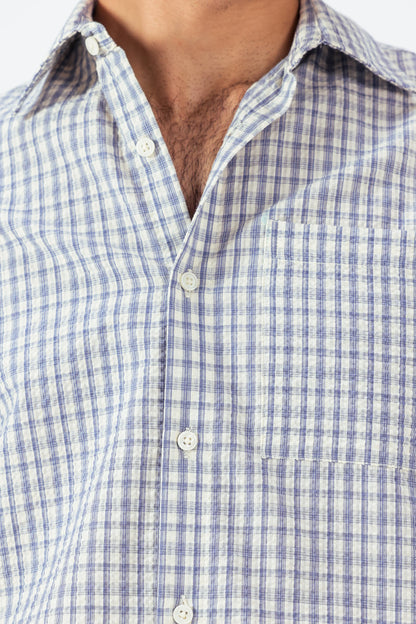 Textured Check Shirt - Cougar Clothing
