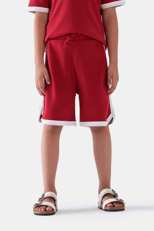 Contrast Trim Shorts - Cougar Clothing