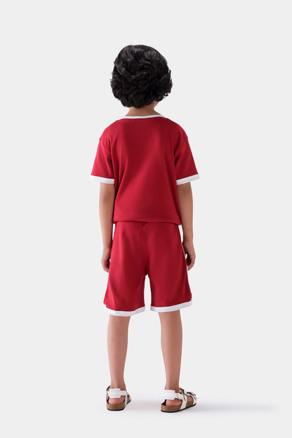 Contrast Trim Shorts - Cougar Clothing