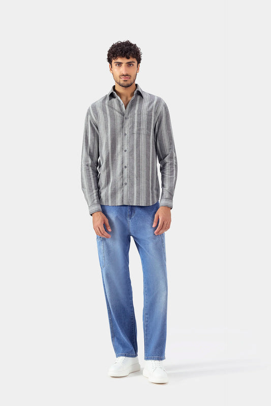 Yarn-Dyed Striped Shirt - Cougar Clothing