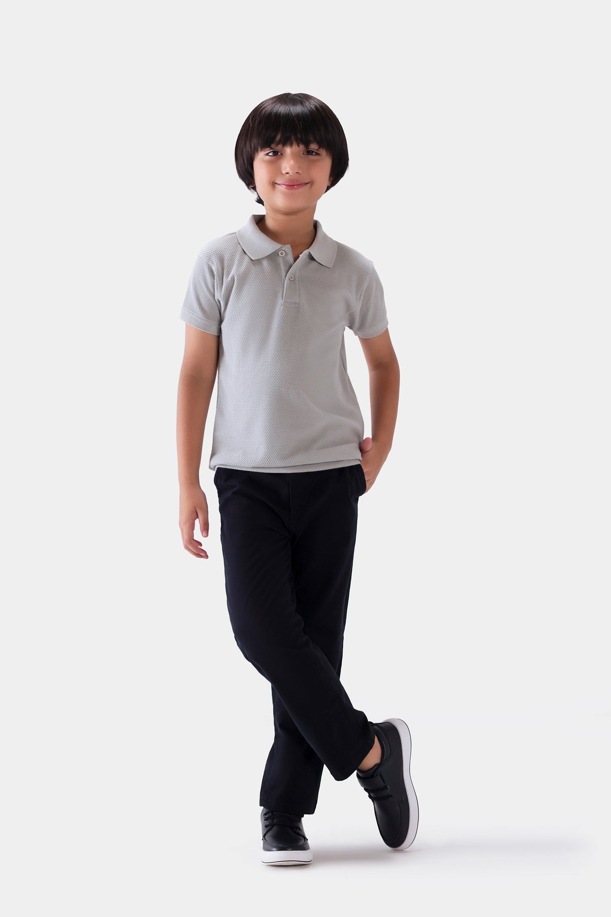 Popcorn Knit Polo - Cougar Clothing