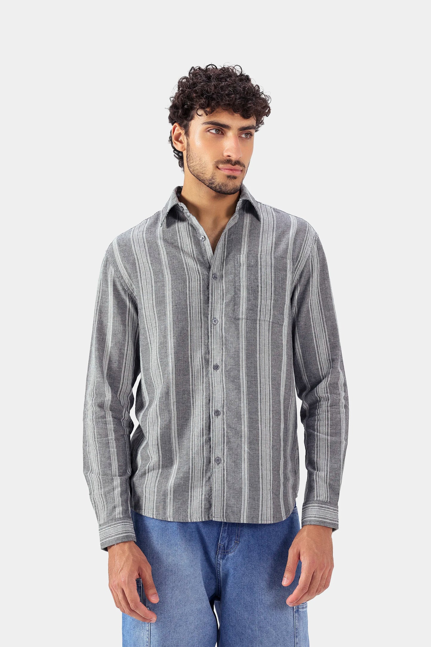 Yarn-Dyed Striped Shirt - Cougar Clothing