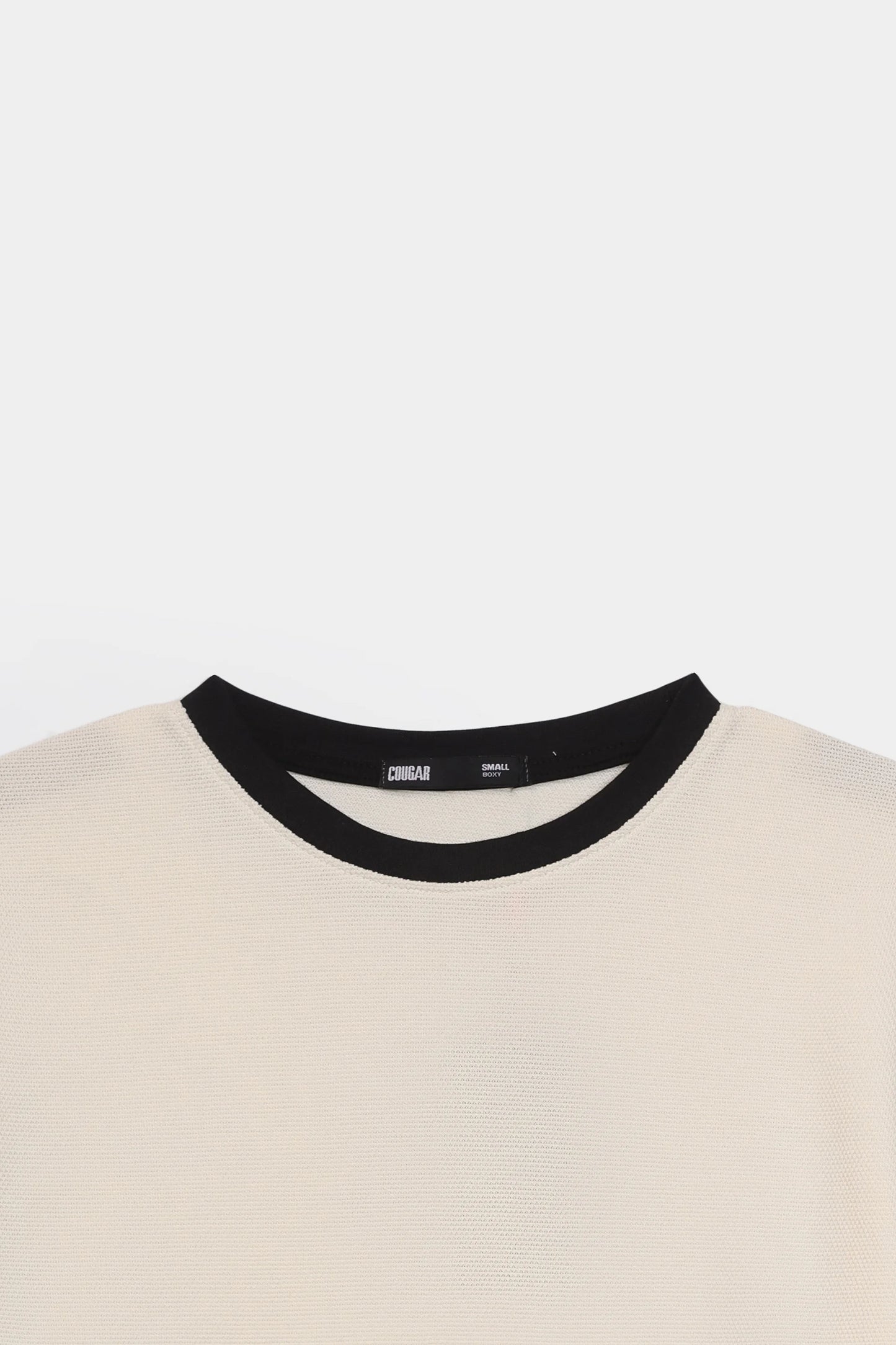 Boxy Contrast Trimmed T-Shirt - Cougar Clothing