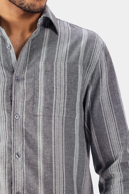 Yarn-Dyed Striped Shirt - Cougar Clothing