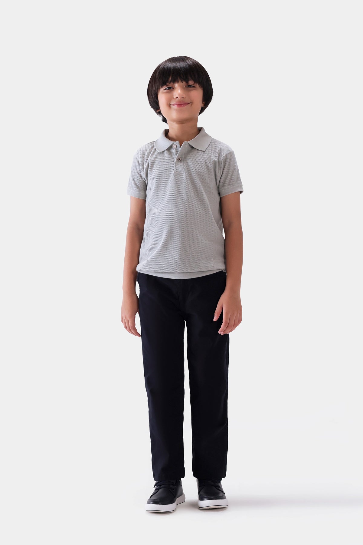 Popcorn Knit Polo - Cougar Clothing