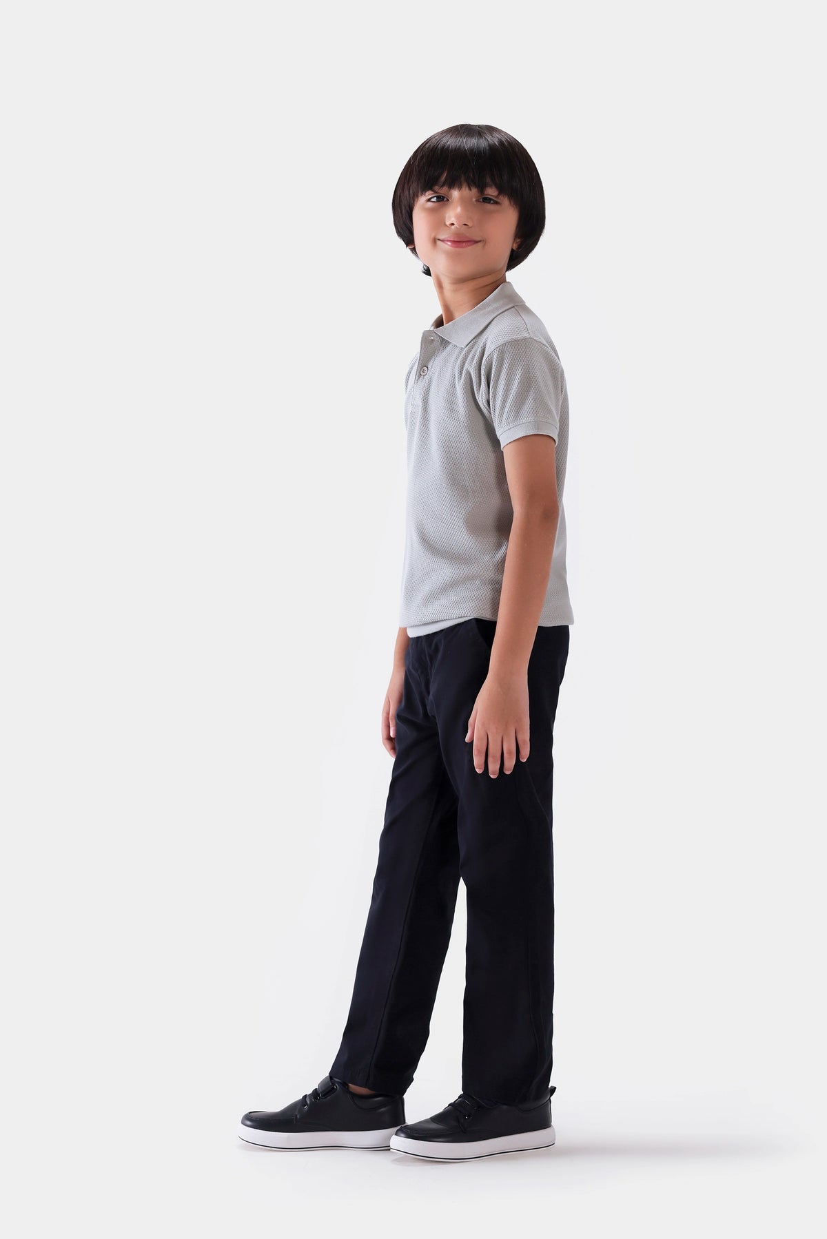 Popcorn Knit Polo - Cougar Clothing