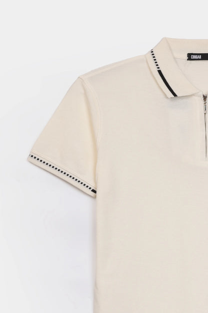 Quarter Zip Polo - Cougar Clothing