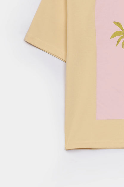 Palm Tree Printed T-Shirt - Cougar Clothing