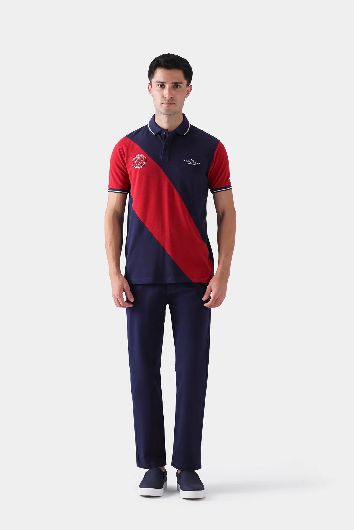 Contrast Panel Polo - Cougar Clothing