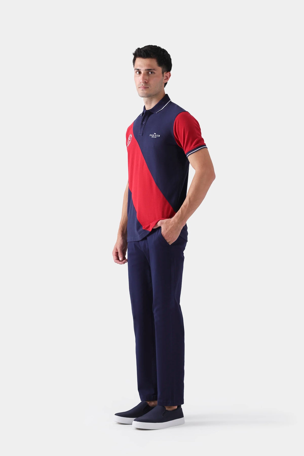 Contrast Panel Polo - Cougar Clothing