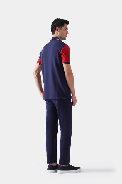 Contrast Panel Polo - Cougar Clothing