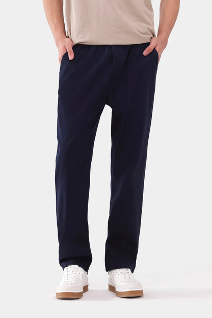 Straight Fit Twill Trousers - Cougar Clothing
