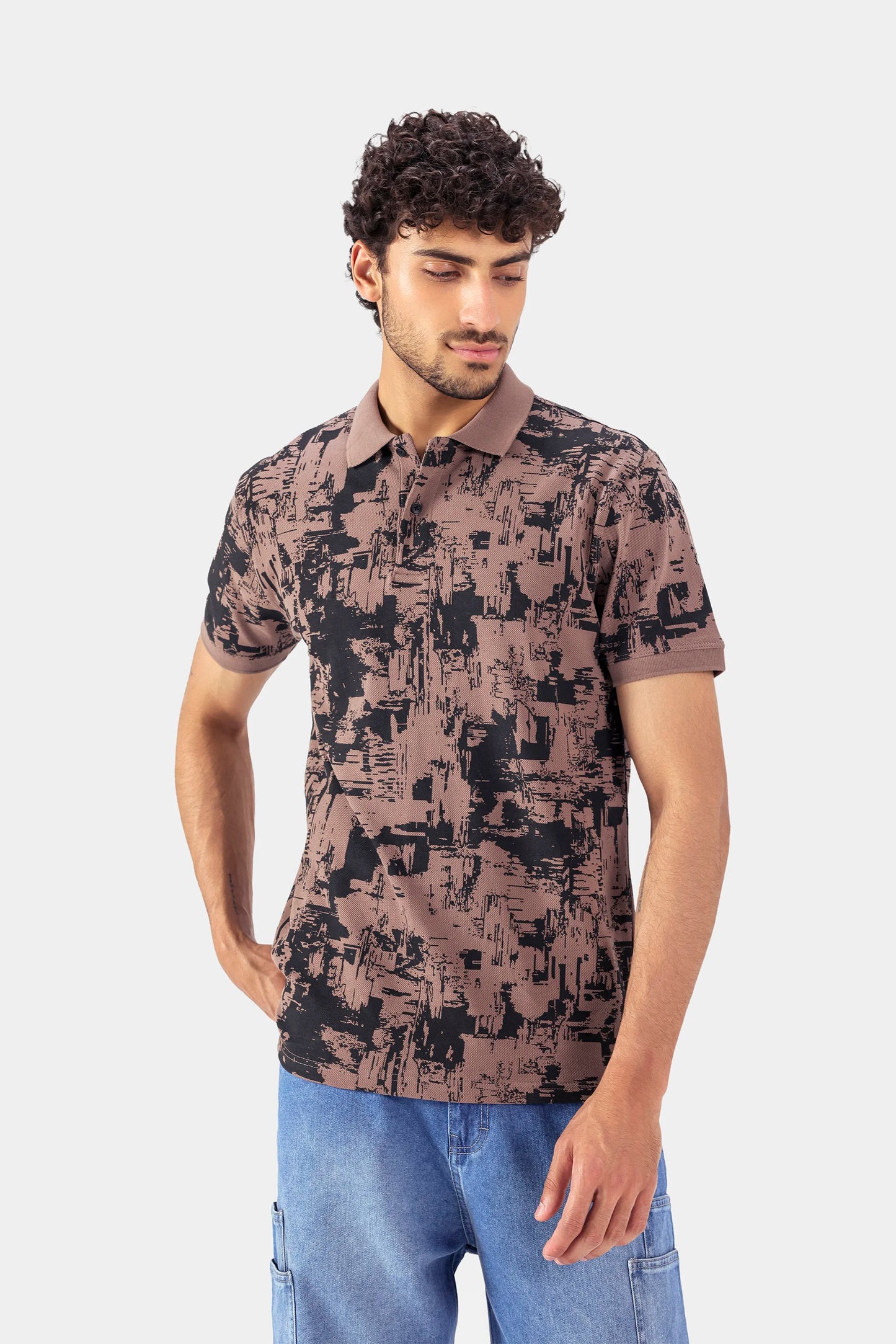 All-Over Printed Polo - Cougar Clothing