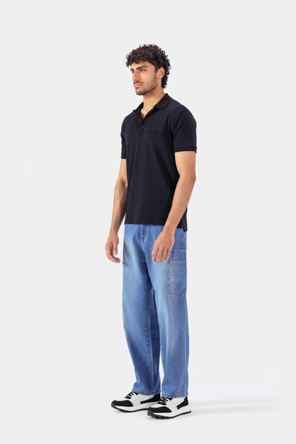 Tonal Embossed Polo - Cougar Clothing