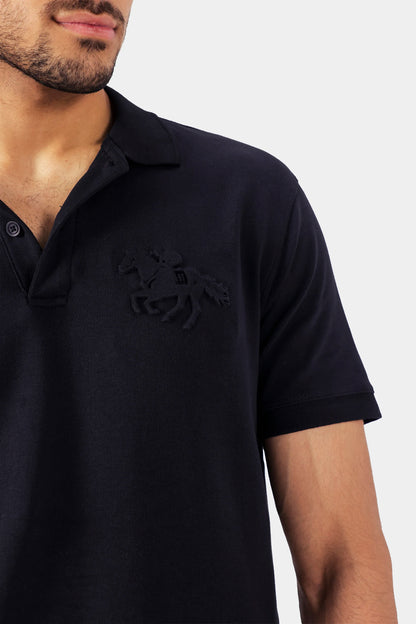 Tonal Embossed Polo - Cougar Clothing