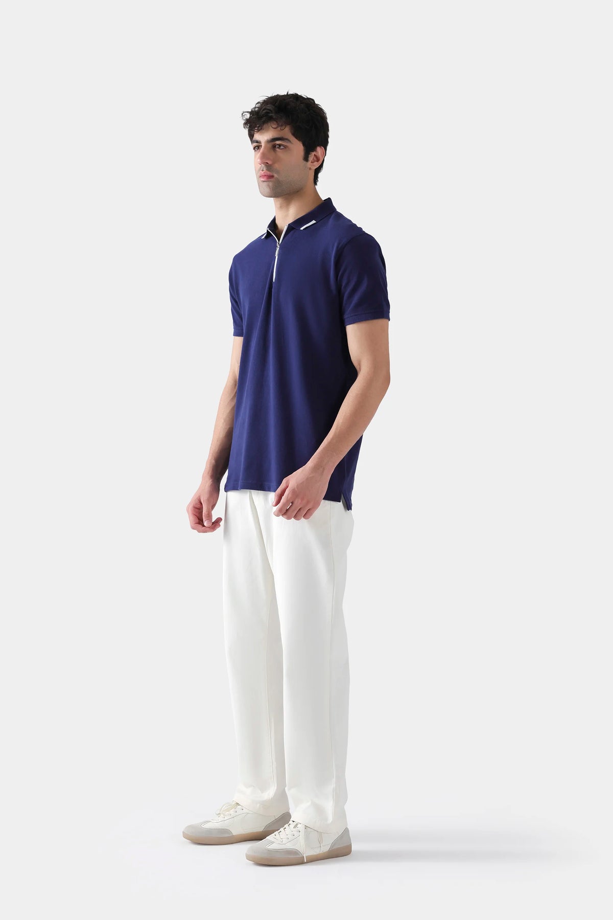 Quarter Zip Tipping Polo - Cougar Clothing